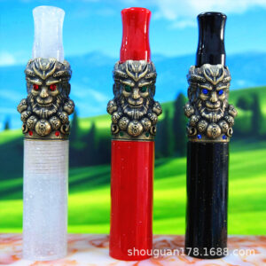 Wu Kong Black Mythical Model Filter Pipe with Tree-shaped Jade Filter Tip, Universal 9MM Filter Core, Suitable for Coarse, Medium and Fine Grades